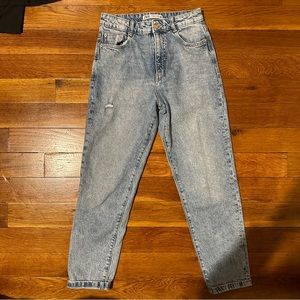 Zara blue mom jeans